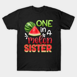 One In A Melon Watermelon sister T-shirt For Father_s Day T-Shirt